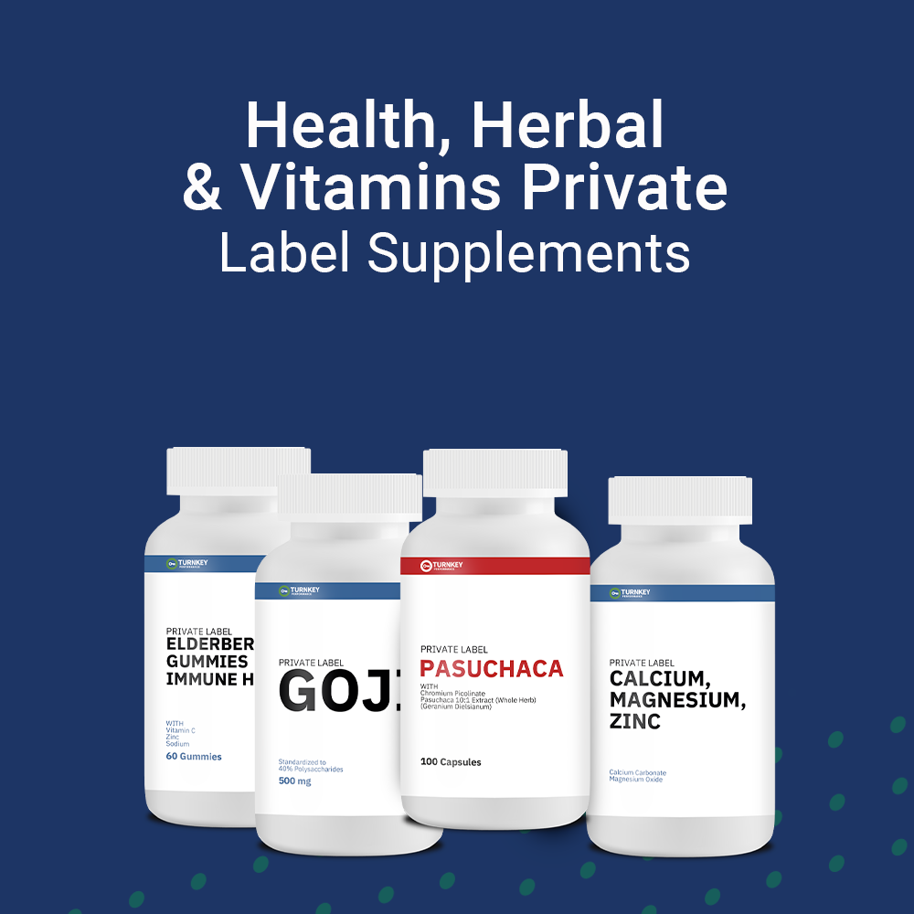 Health, Herbal & Vitamins Private Label Supplements